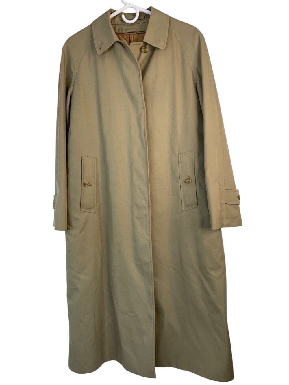 Vintage 80s Burberrys Trench All Weather Womens 10 Long Wool Liner England - Picture 4 of 16